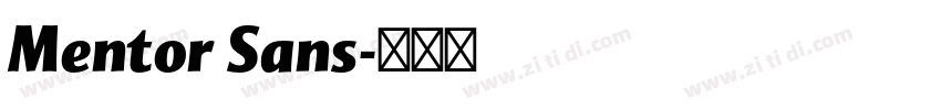 Mentor Sans字体转换